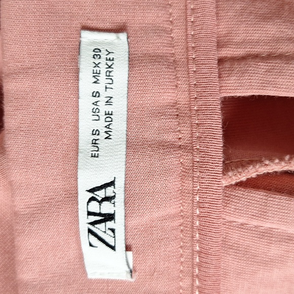 Zara Women's Pink Coquette Bohemian High Rise Pleated Trouser Shorts Size S - Picture 8 of 10